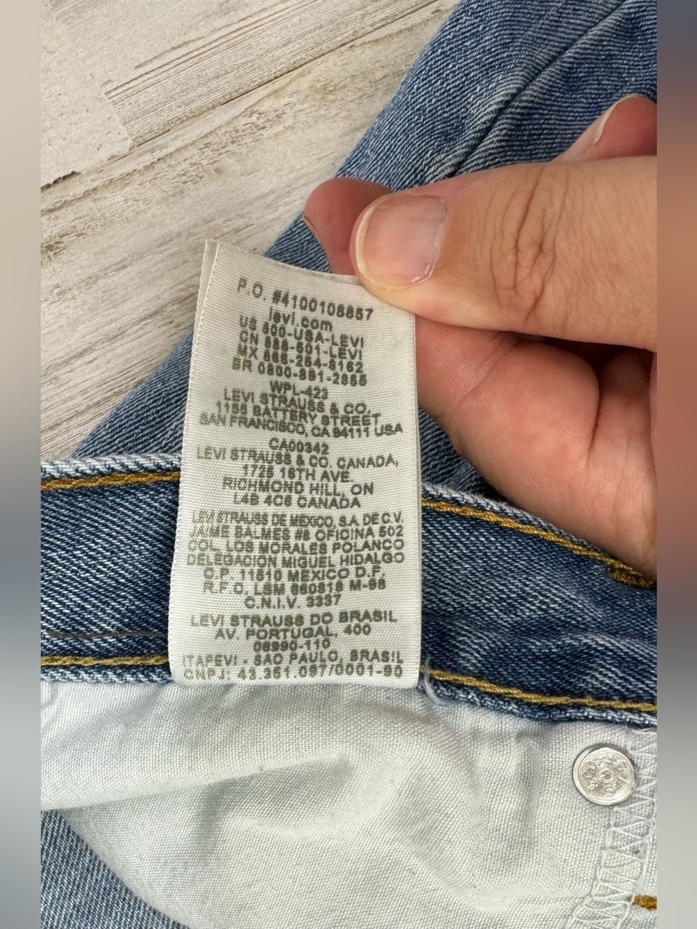 Vintage Levis 505 Pants Jeans Men 36x31 Denim Stretch Blue Straight - Picture 8 of 14